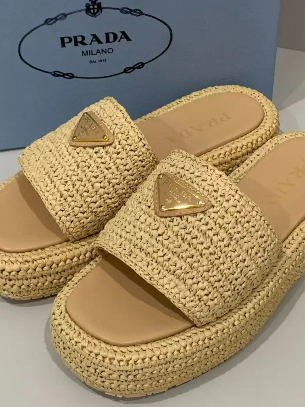 PRADA Women’s Woven Sandals
